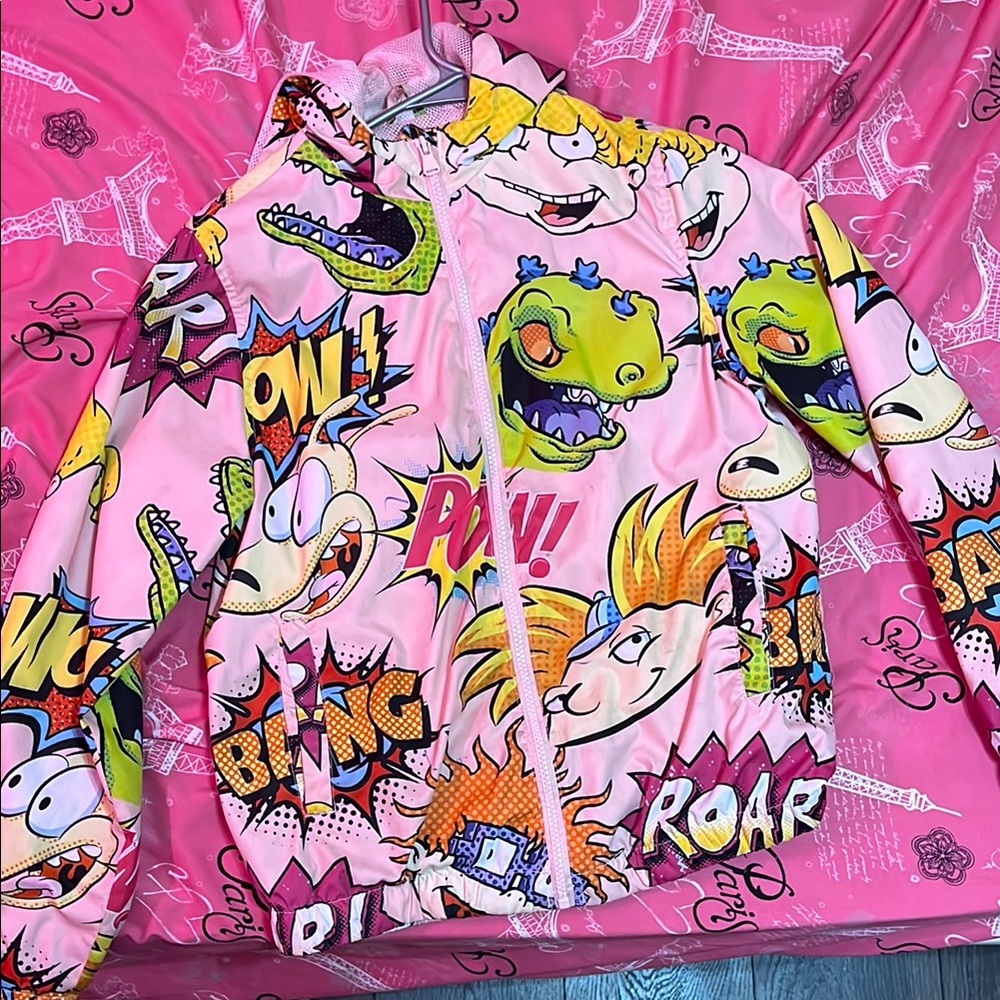 Colorful Cartoon Graphic Jacket